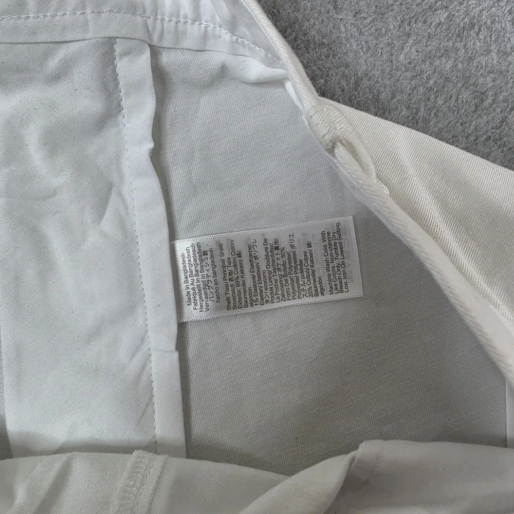 J. Crew 7 Inch Inseam Chino Shorts Men's Size 38 White Classic Fit NWT  $70